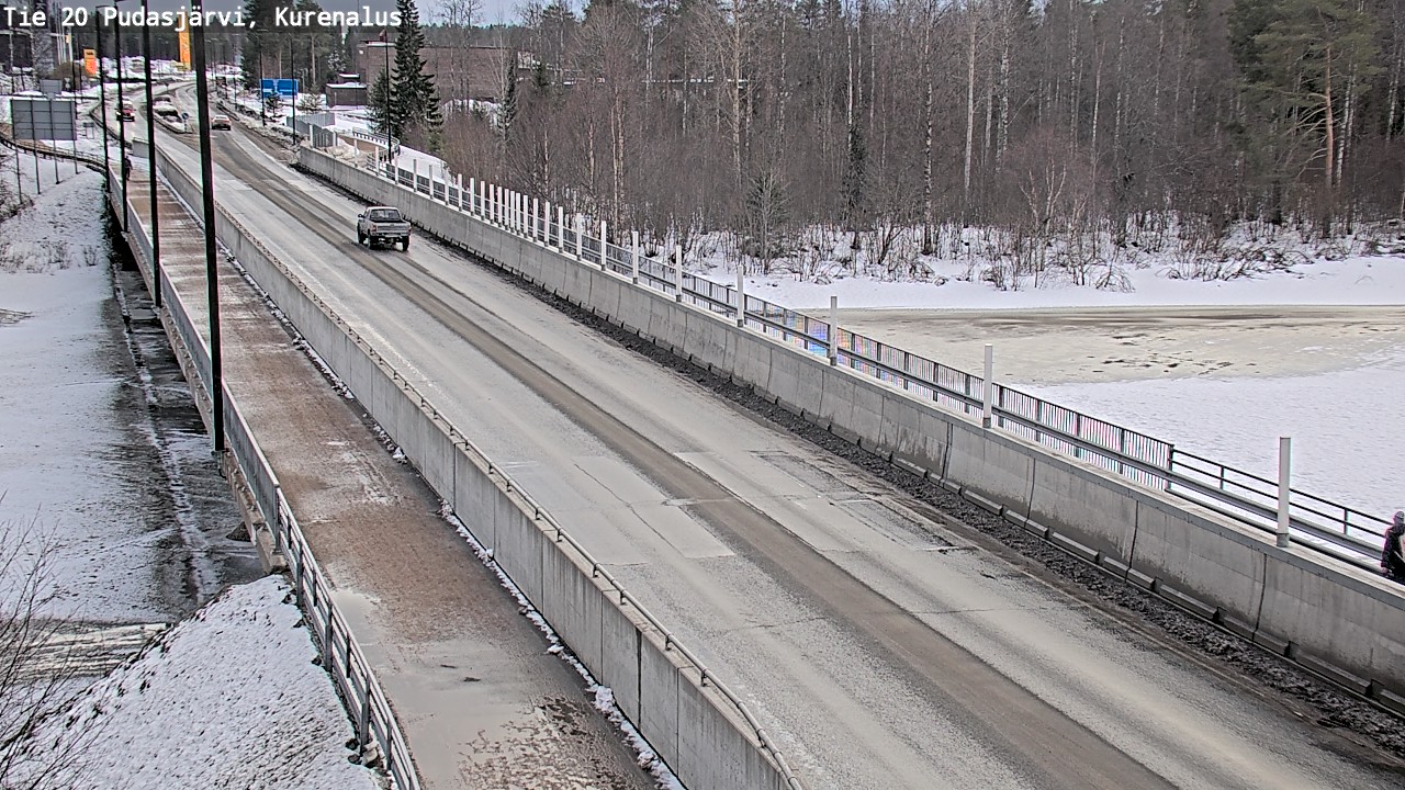 Weather Camera Image Road 20 Pudasjärvi, Kurenalus, Pudasjärvi, Pohjois-Pohjanmaa