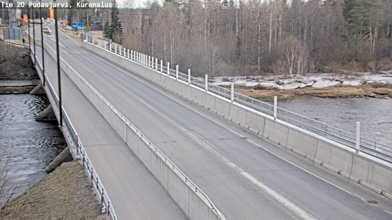 Weather Camera Image Road 20 Pudasjärvi, Kurenalus, Pudasjärvi, Pohjois-Pohjanmaa