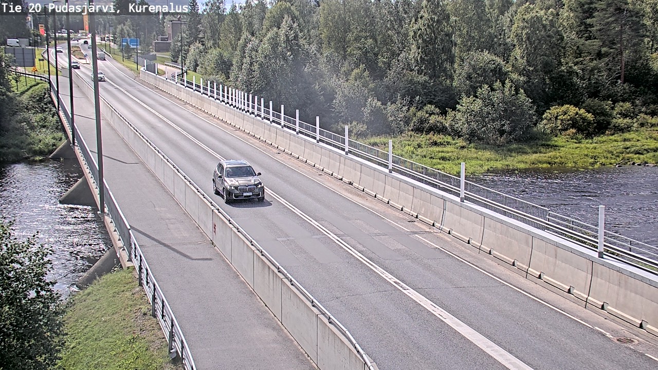 Weather Camera Image Road 20 Pudasjärvi, Kurenalus, Pudasjärvi, Pohjois-Pohjanmaa