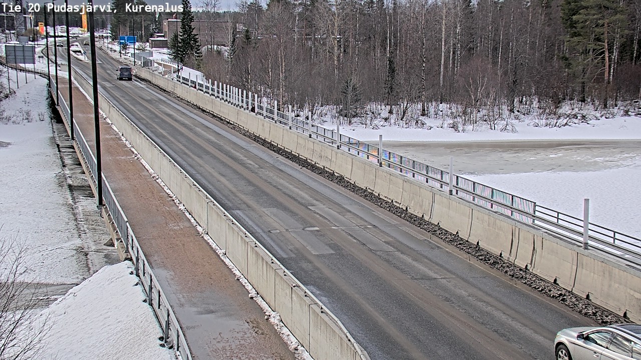 Weather Camera Image Road 20 Pudasjärvi, Kurenalus, Pudasjärvi, Pohjois-Pohjanmaa