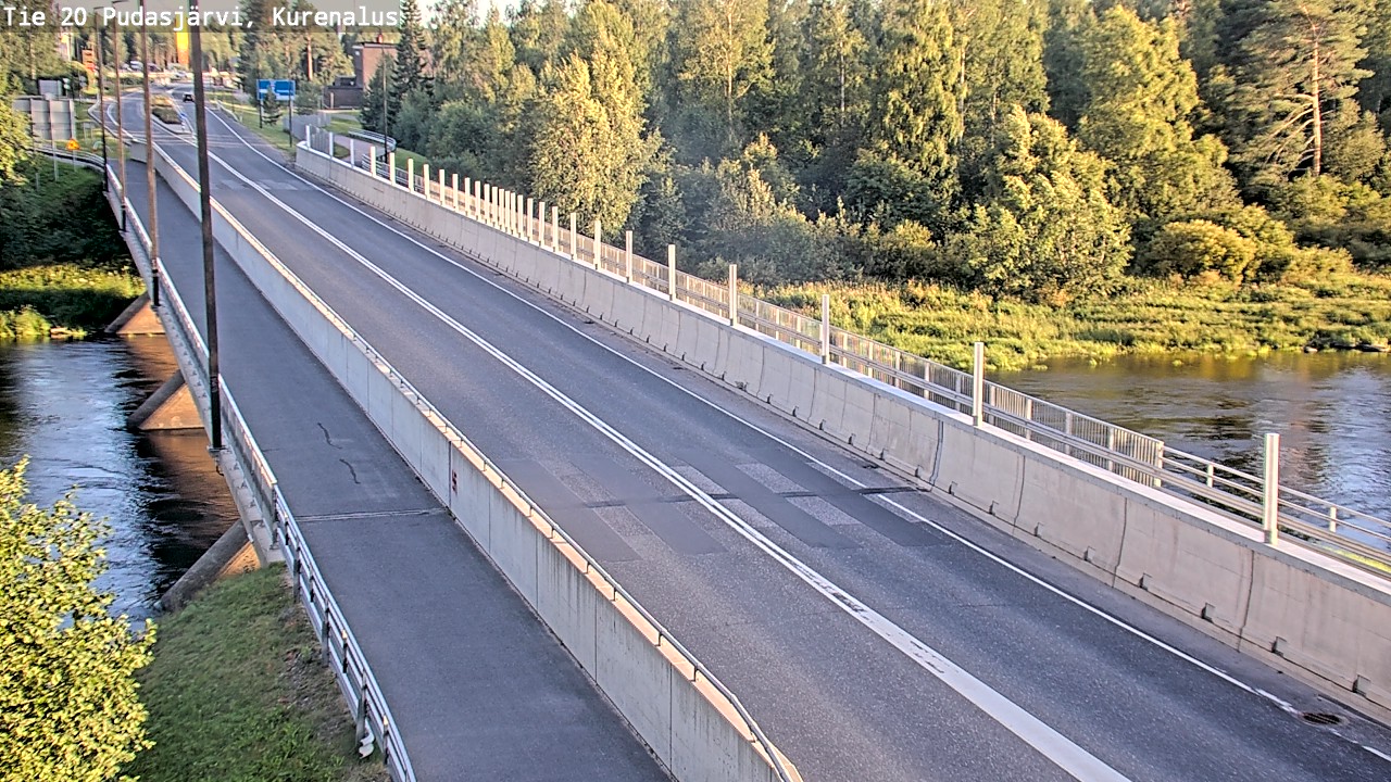 Weather Camera Image Road 20 Pudasjärvi, Kurenalus, Pudasjärvi, Pohjois-Pohjanmaa