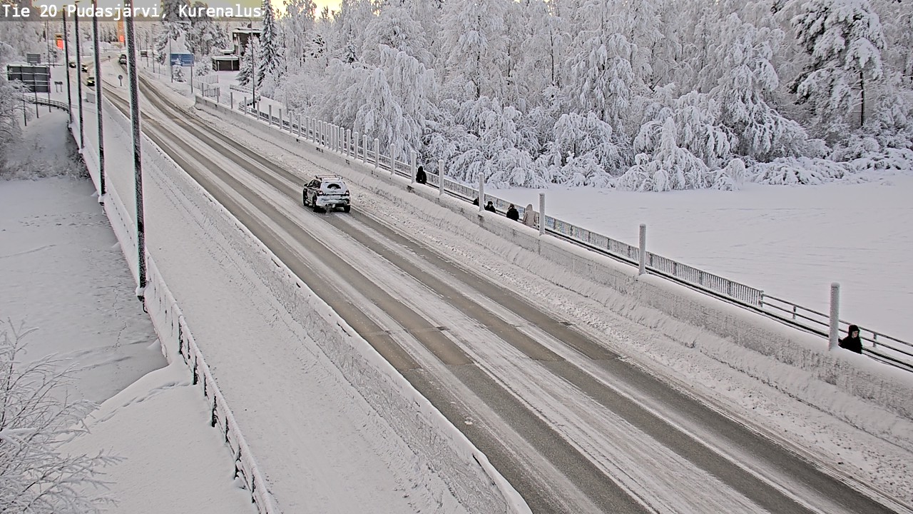 Weather Camera Image Road 20 Pudasjärvi, Kurenalus, Pudasjärvi, Pohjois-Pohjanmaa
