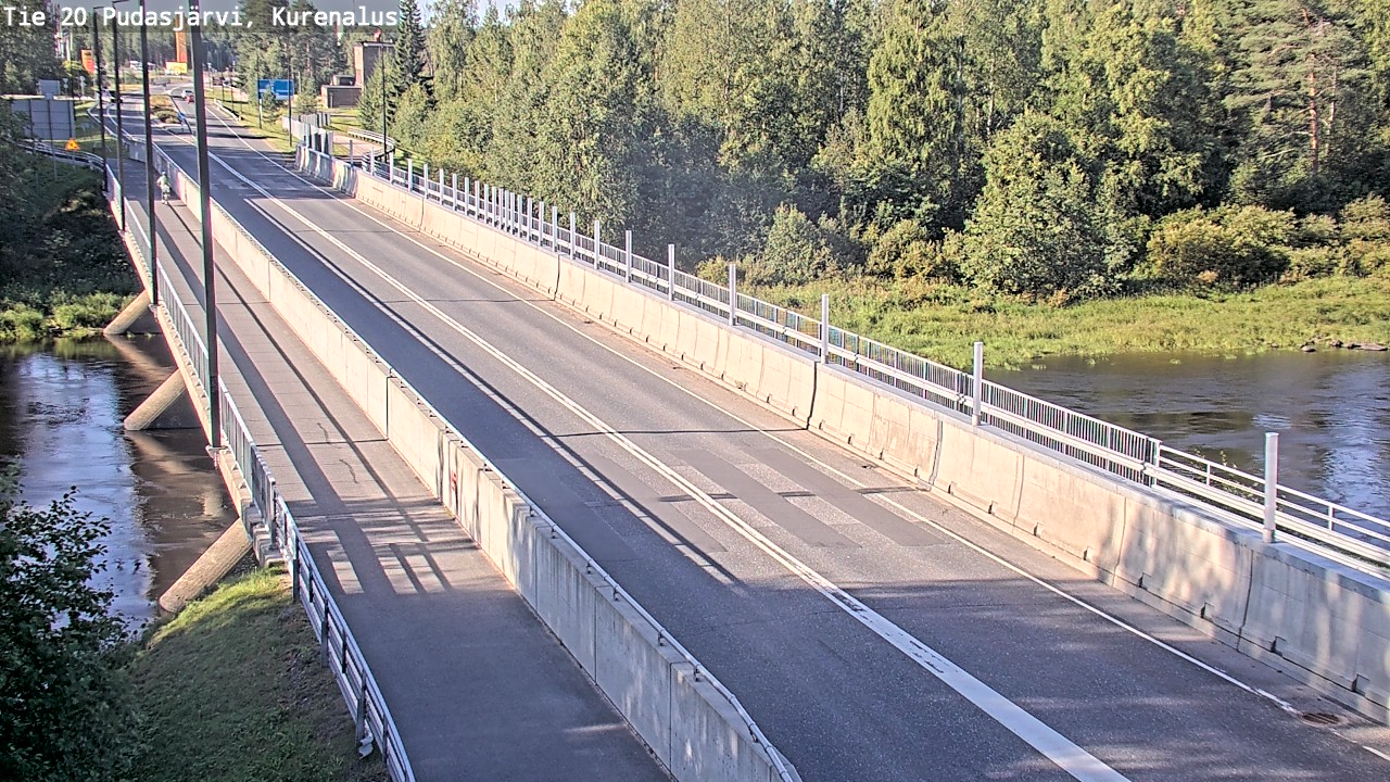Weather Camera Image Road 20 Pudasjärvi, Kurenalus, Pudasjärvi, Pohjois-Pohjanmaa