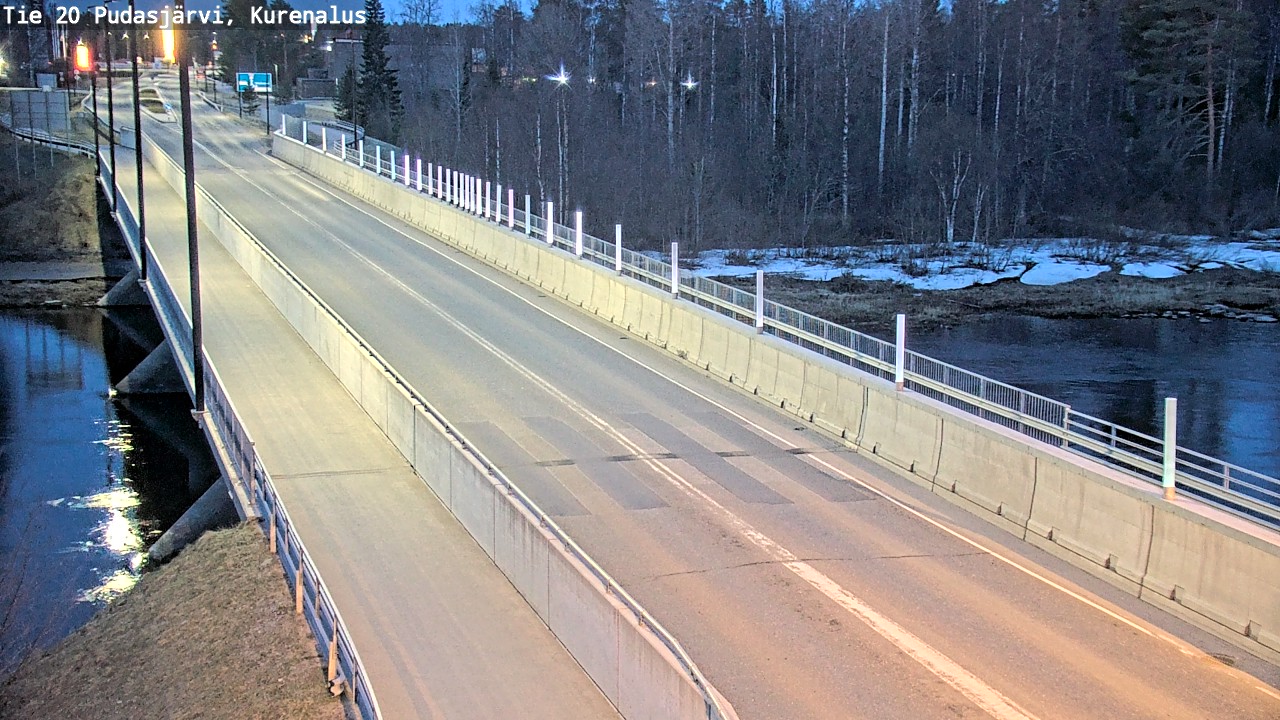 Weather Camera Image Road 20 Pudasjärvi, Kurenalus, Pudasjärvi, Pohjois-Pohjanmaa