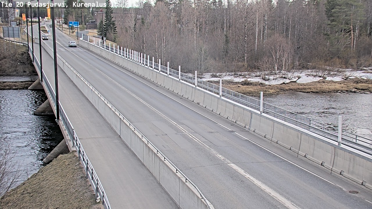 Weather Camera Image Road 20 Pudasjärvi, Kurenalus, Pudasjärvi, Pohjois-Pohjanmaa