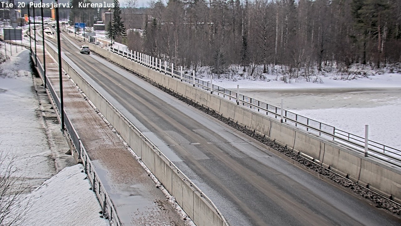 Weather Camera Image Road 20 Pudasjärvi, Kurenalus, Pudasjärvi, Pohjois-Pohjanmaa