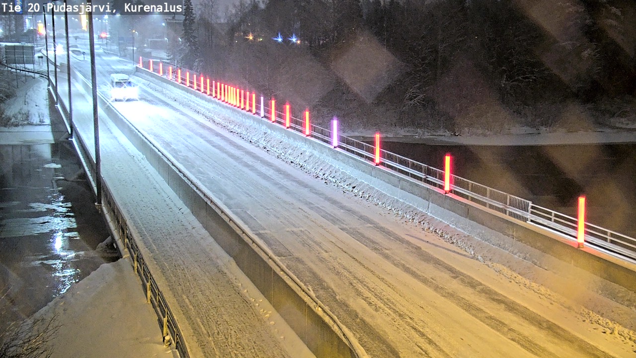 Weather Camera Image Väg 20Pudasjärvi, Kurenalus, Pudasjärvi, Pohjois-Pohjanmaa