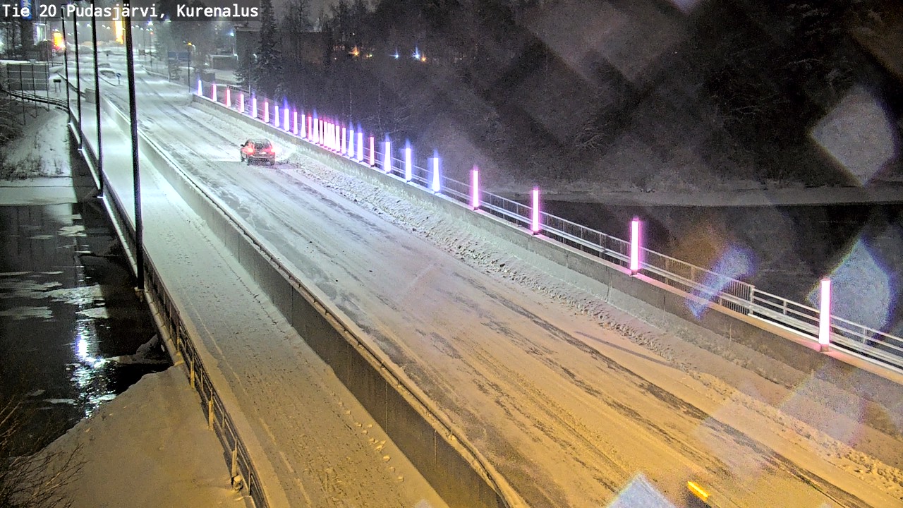 Weather Camera Image Väg 20Pudasjärvi, Kurenalus, Pudasjärvi, Pohjois-Pohjanmaa