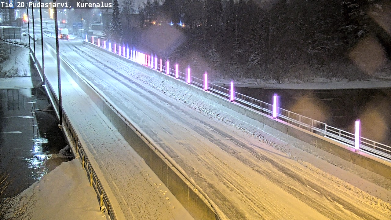 Weather Camera Image Väg 20Pudasjärvi, Kurenalus, Pudasjärvi, Pohjois-Pohjanmaa