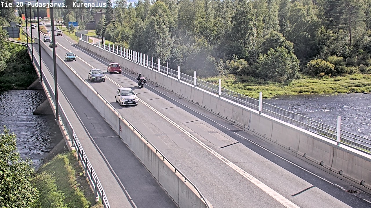 Weather Camera Image Road 20 Pudasjärvi, Kurenalus, Pudasjärvi, Pohjois-Pohjanmaa