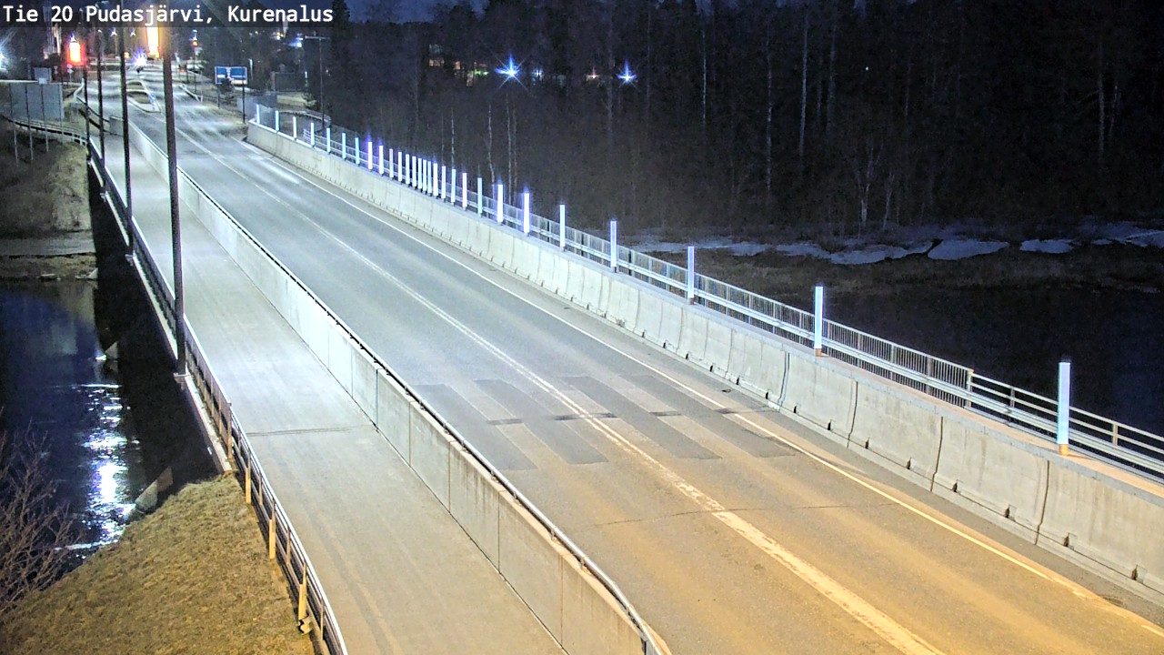 Weather Camera Image Road 20 Pudasjärvi, Kurenalus, Pudasjärvi, Pohjois-Pohjanmaa