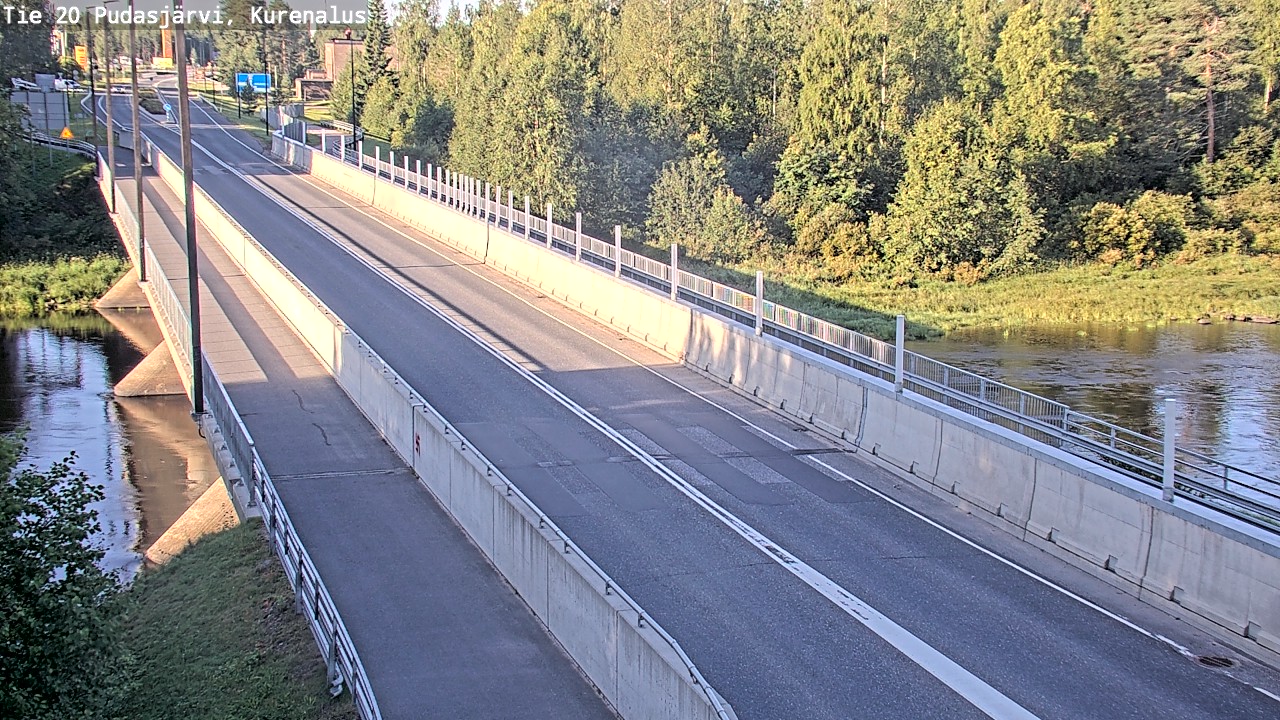 Weather Camera Image Road 20 Pudasjärvi, Kurenalus, Pudasjärvi, Pohjois-Pohjanmaa