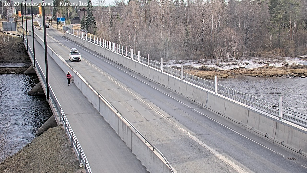 Weather Camera Image Road 20 Pudasjärvi, Kurenalus, Pudasjärvi, Pohjois-Pohjanmaa