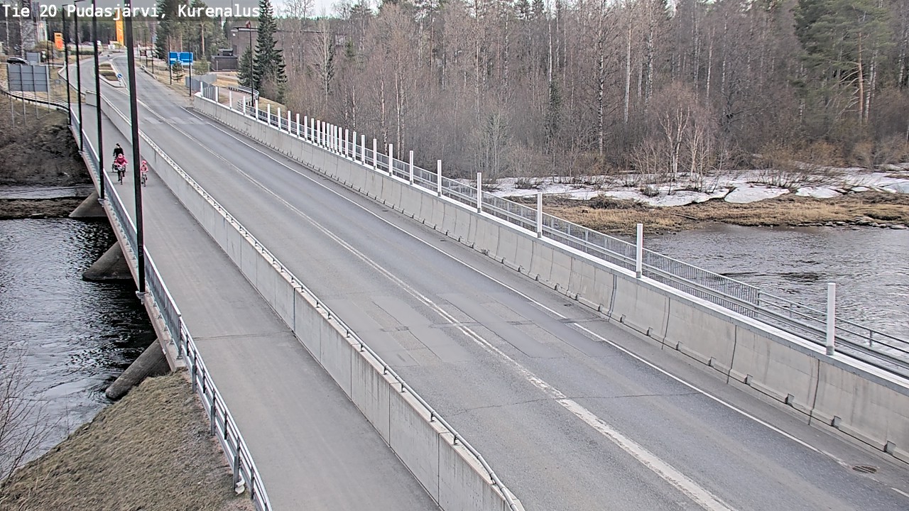 Weather Camera Image Road 20 Pudasjärvi, Kurenalus, Pudasjärvi, Pohjois-Pohjanmaa
