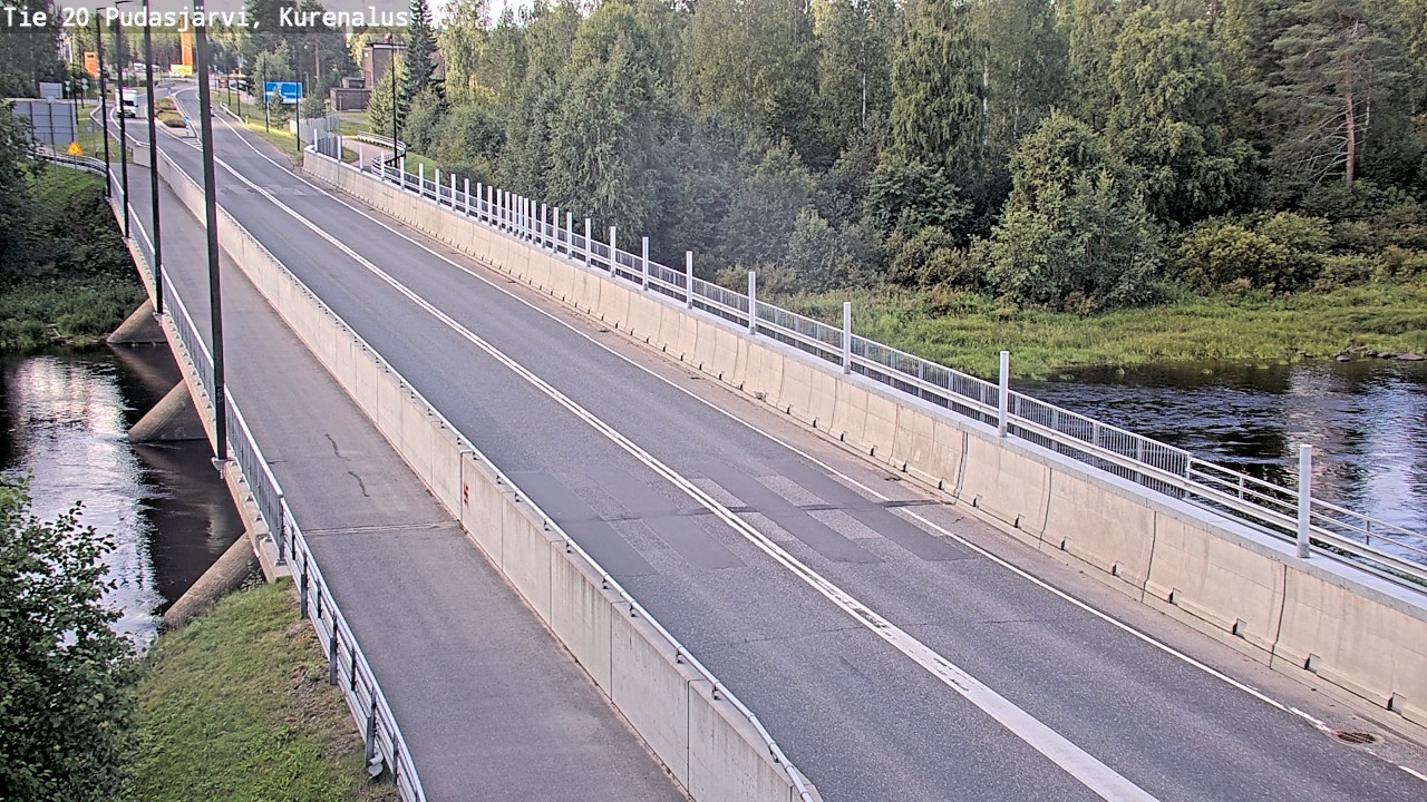 Weather Camera Image Road 20 Pudasjärvi, Kurenalus, Pudasjärvi, Pohjois-Pohjanmaa