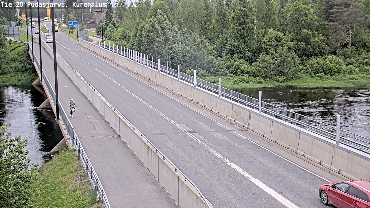 Weather Camera Image Väg 20Pudasjärvi, Kurenalus, Pudasjärvi, Pohjois-Pohjanmaa