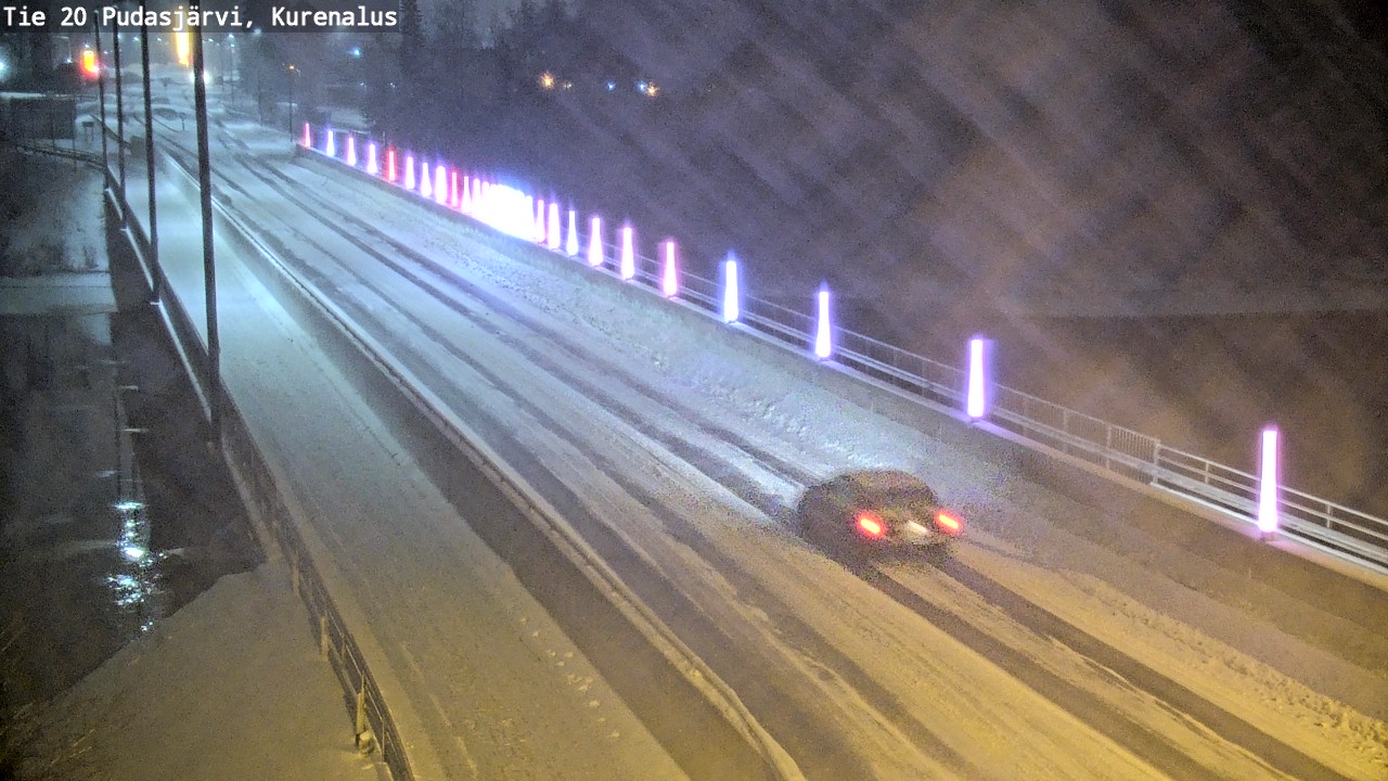 Weather Camera Image Väg 20Pudasjärvi, Kurenalus, Pudasjärvi, Pohjois-Pohjanmaa