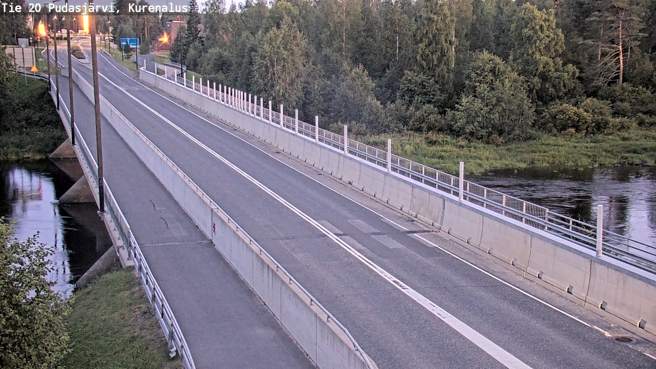 Weather Camera Image Road 20 Pudasjärvi, Kurenalus, Pudasjärvi, Pohjois-Pohjanmaa