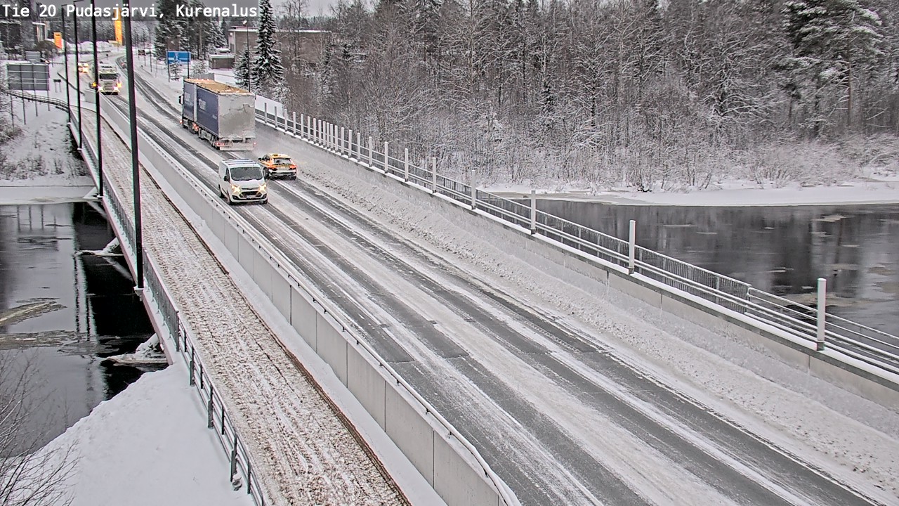 Weather Camera Image Väg 20Pudasjärvi, Kurenalus, Pudasjärvi, Pohjois-Pohjanmaa