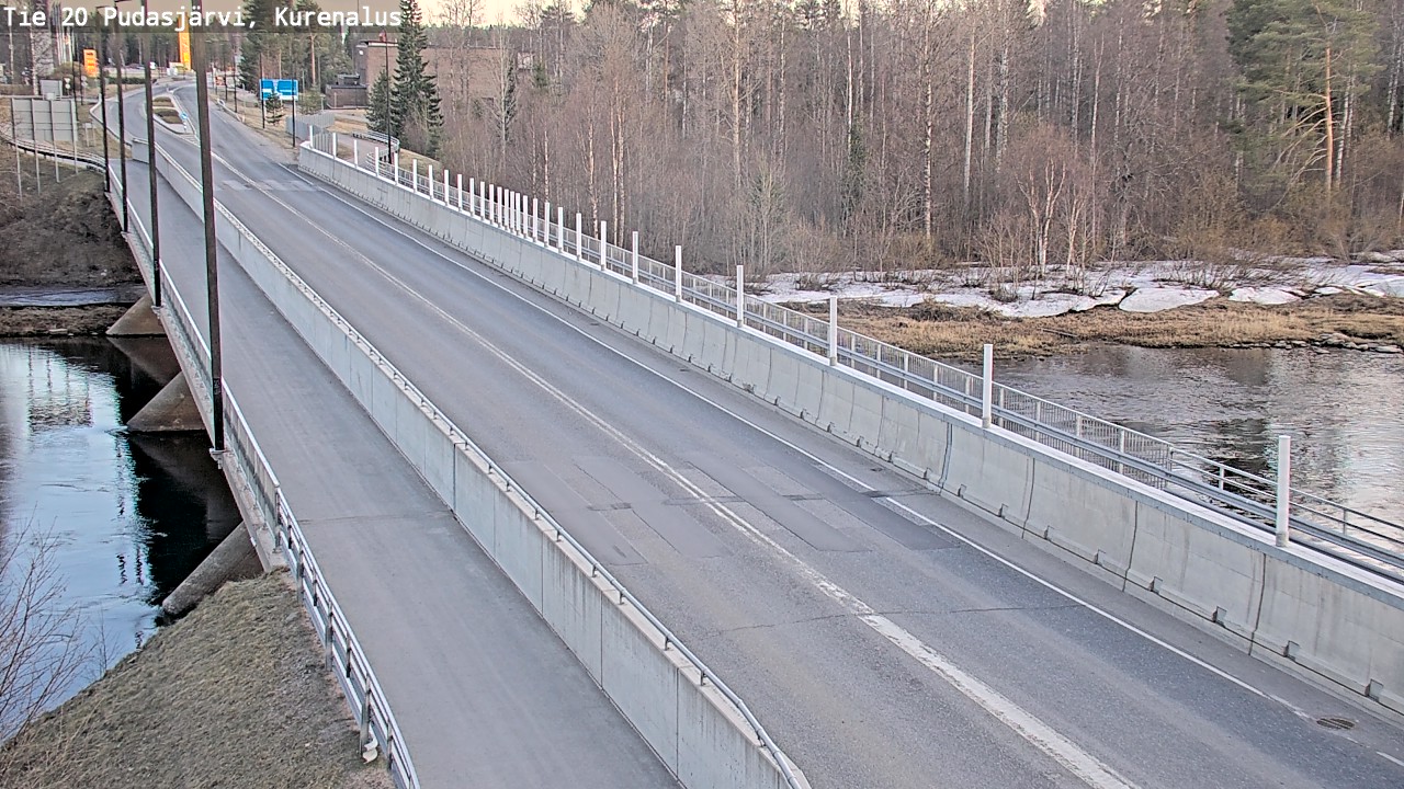 Weather Camera Image Road 20 Pudasjärvi, Kurenalus, Pudasjärvi, Pohjois-Pohjanmaa