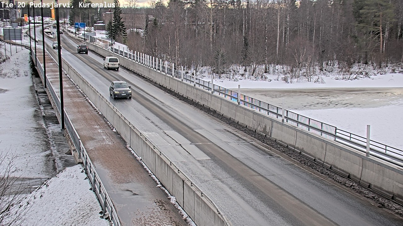 Weather Camera Image Road 20 Pudasjärvi, Kurenalus, Pudasjärvi, Pohjois-Pohjanmaa