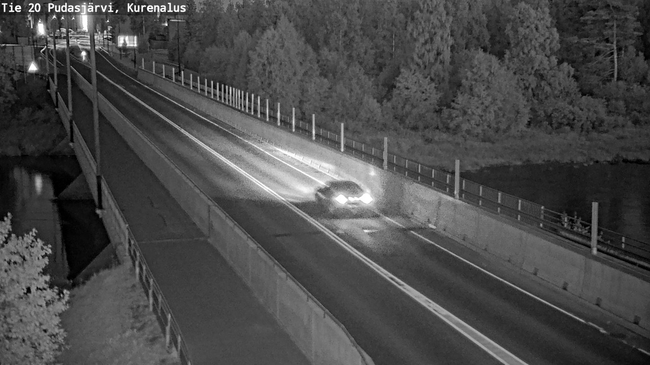 Weather Camera Image Road 20 Pudasjärvi, Kurenalus, Pudasjärvi, Pohjois-Pohjanmaa