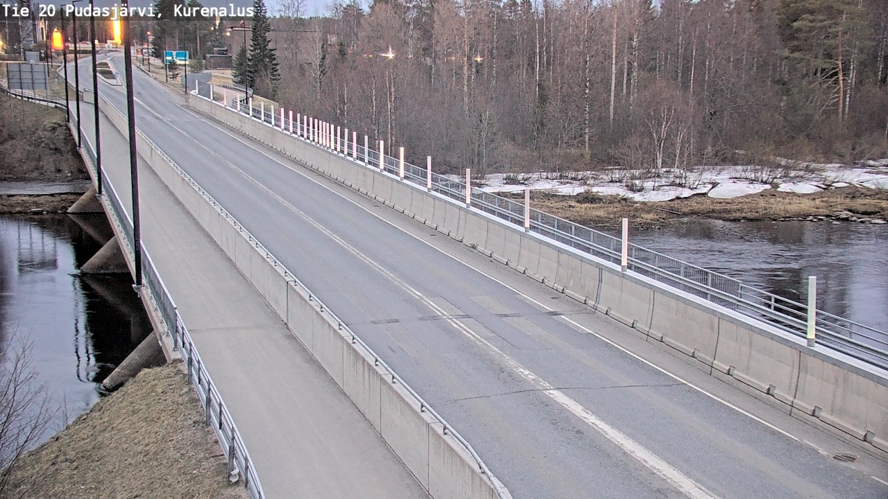 Weather Camera Image Road 20 Pudasjärvi, Kurenalus, Pudasjärvi, Pohjois-Pohjanmaa