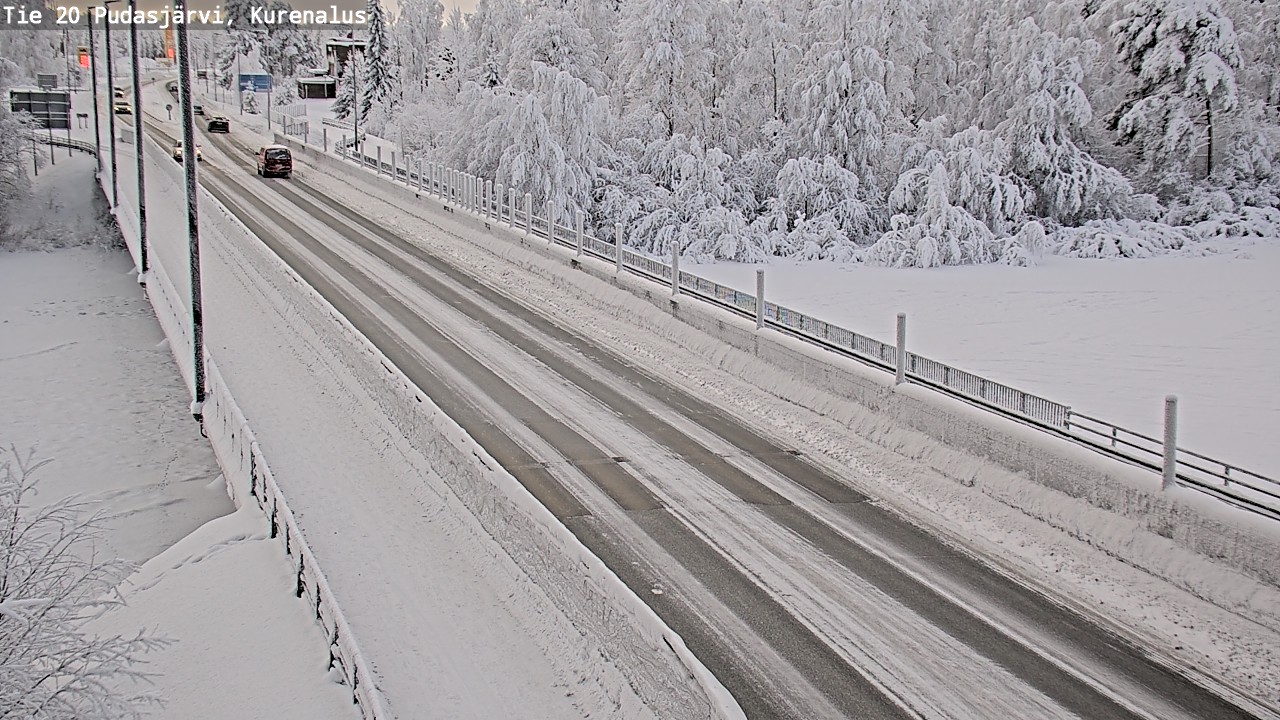 Weather Camera Image Road 20 Pudasjärvi, Kurenalus, Pudasjärvi, Pohjois-Pohjanmaa