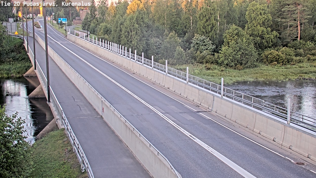 Weather Camera Image Road 20 Pudasjärvi, Kurenalus, Pudasjärvi, Pohjois-Pohjanmaa