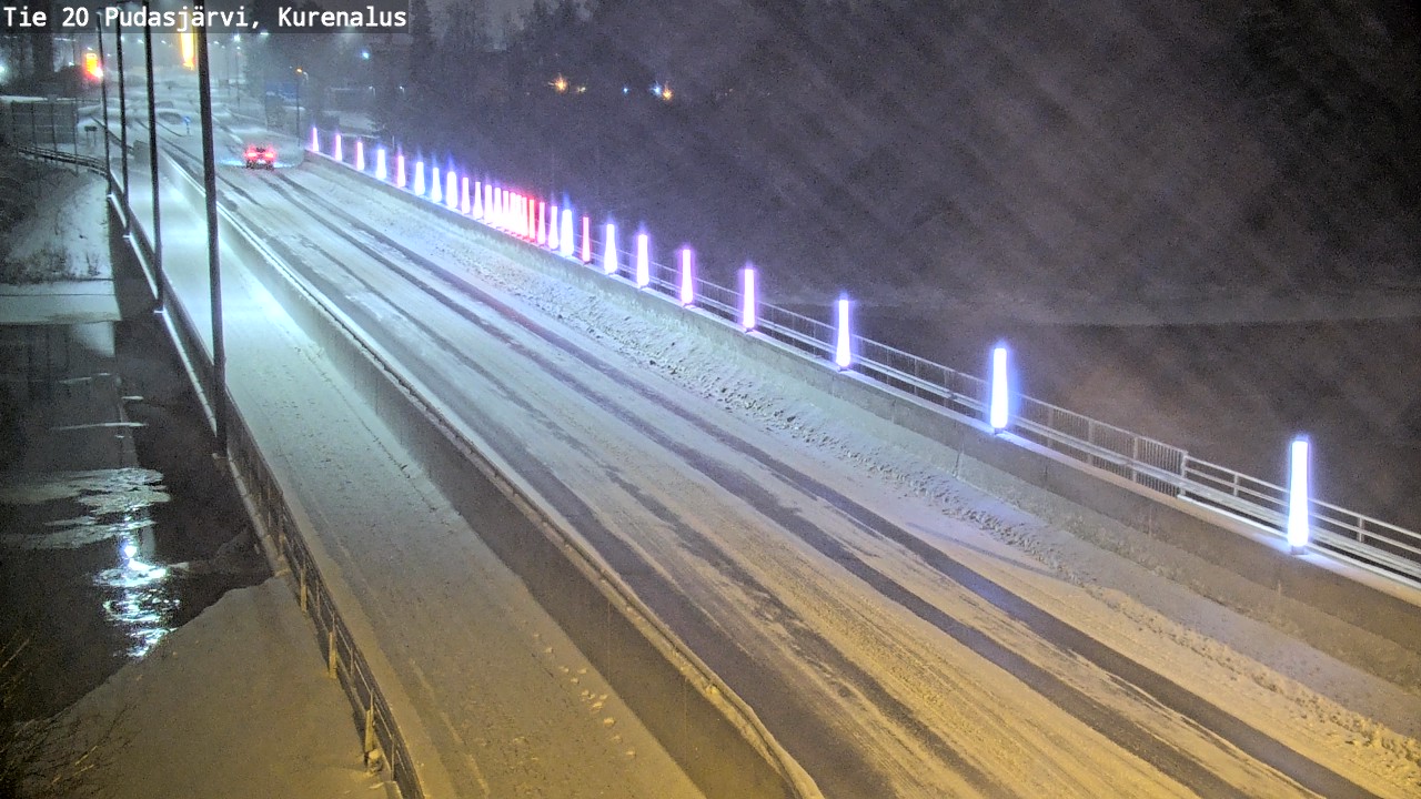 Weather Camera Image Väg 20Pudasjärvi, Kurenalus, Pudasjärvi, Pohjois-Pohjanmaa