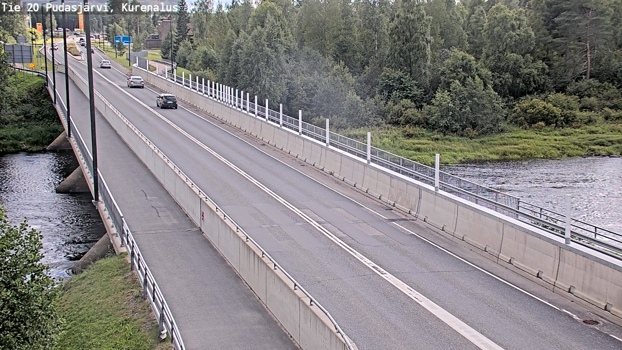Weather Camera Image Road 20 Pudasjärvi, Kurenalus, Pudasjärvi, Pohjois-Pohjanmaa