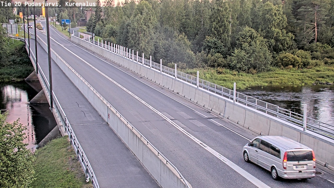 Weather Camera Image Road 20 Pudasjärvi, Kurenalus, Pudasjärvi, Pohjois-Pohjanmaa