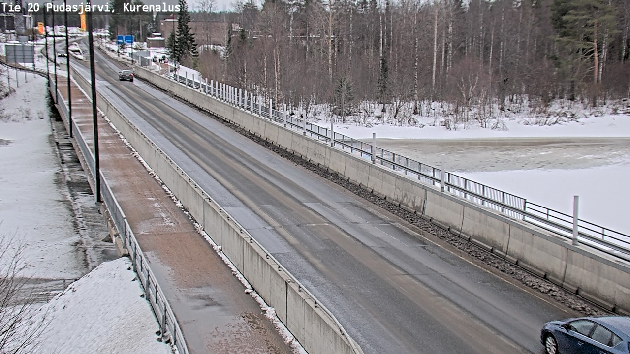 Weather Camera Image Road 20 Pudasjärvi, Kurenalus, Pudasjärvi, Pohjois-Pohjanmaa
