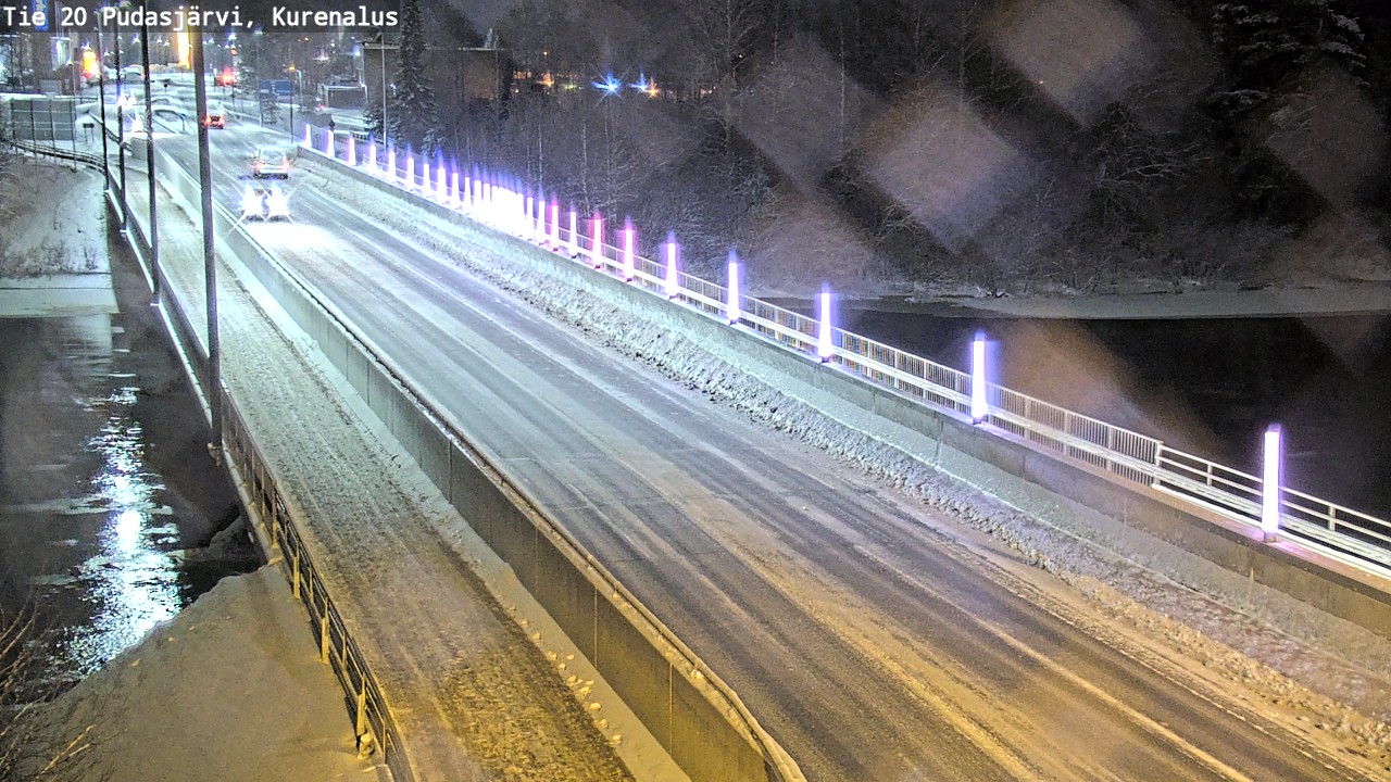 Weather Camera Image Väg 20Pudasjärvi, Kurenalus, Pudasjärvi, Pohjois-Pohjanmaa