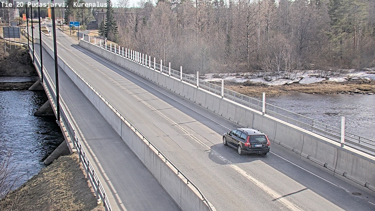 Weather Camera Image Road 20 Pudasjärvi, Kurenalus, Pudasjärvi, Pohjois-Pohjanmaa