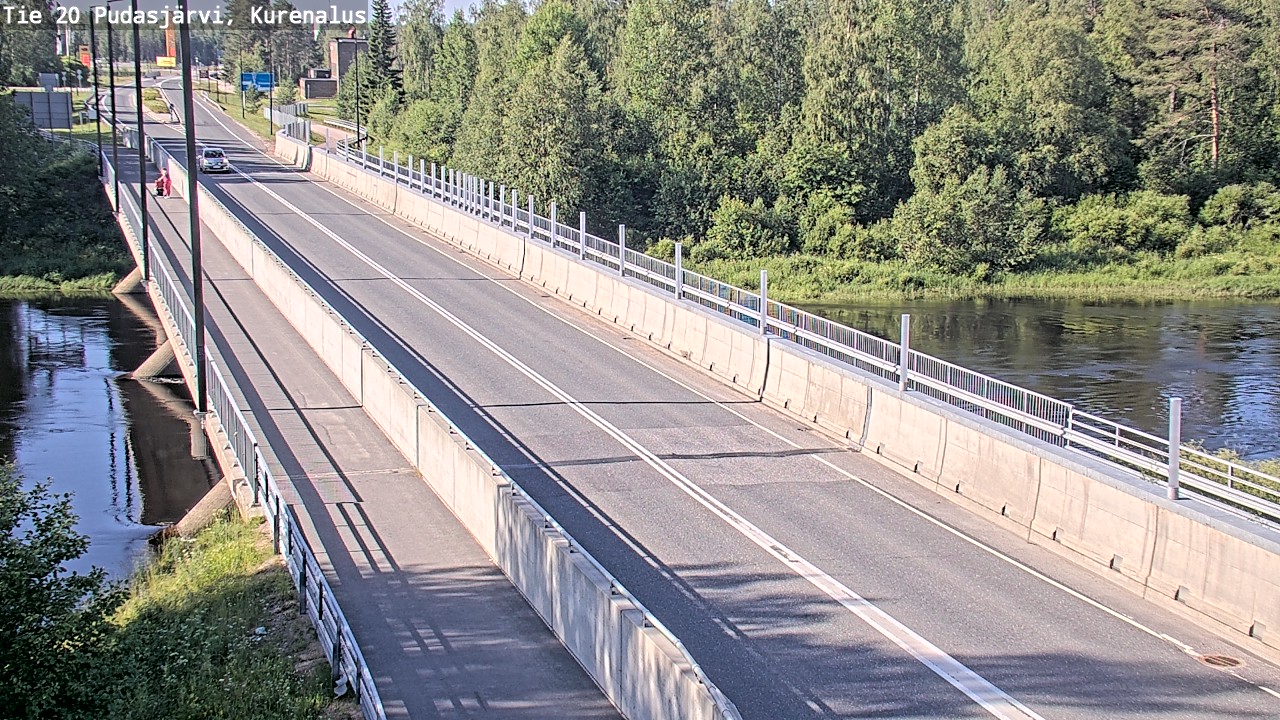 Weather Camera Image Road 20 Pudasjärvi, Kurenalus, Pudasjärvi, Pohjois-Pohjanmaa
