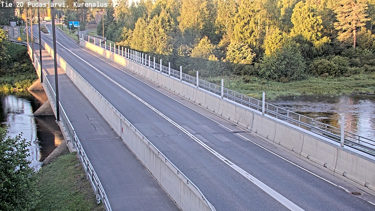 Weather Camera Image Road 20 Pudasjärvi, Kurenalus, Pudasjärvi, Pohjois-Pohjanmaa