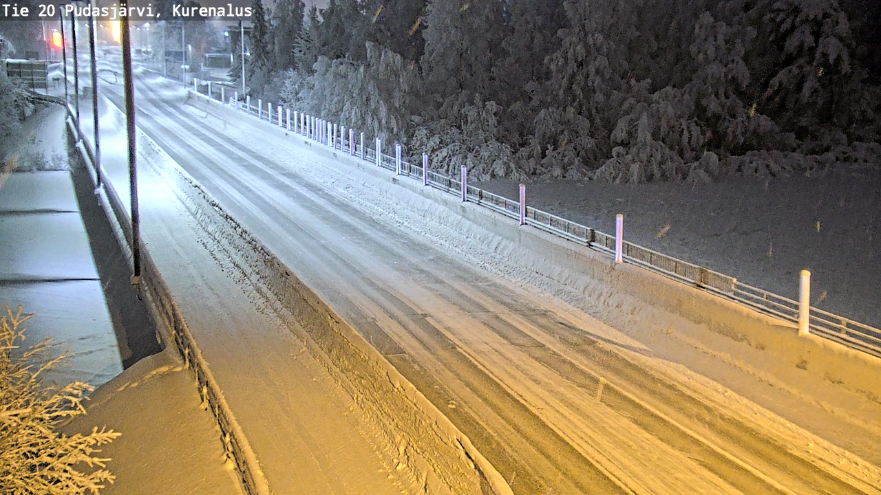 Kelikamerat Kuva Tie 20 Pudasjärvi, Kurenalus, Pudasjärvi, Pohjois-Pohjanmaa