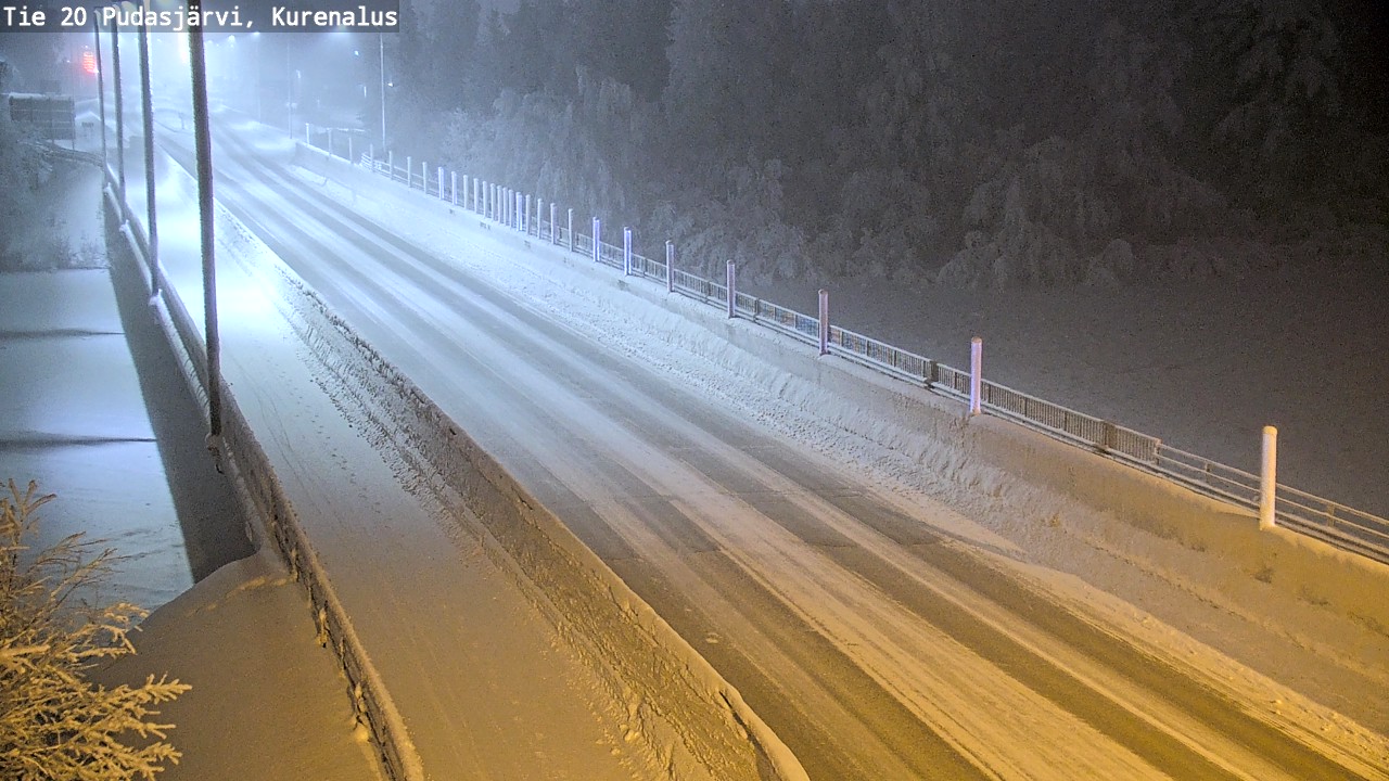 Kelikamerat Kuva Tie 20 Pudasjärvi, Kurenalus, Pudasjärvi, Pohjois-Pohjanmaa