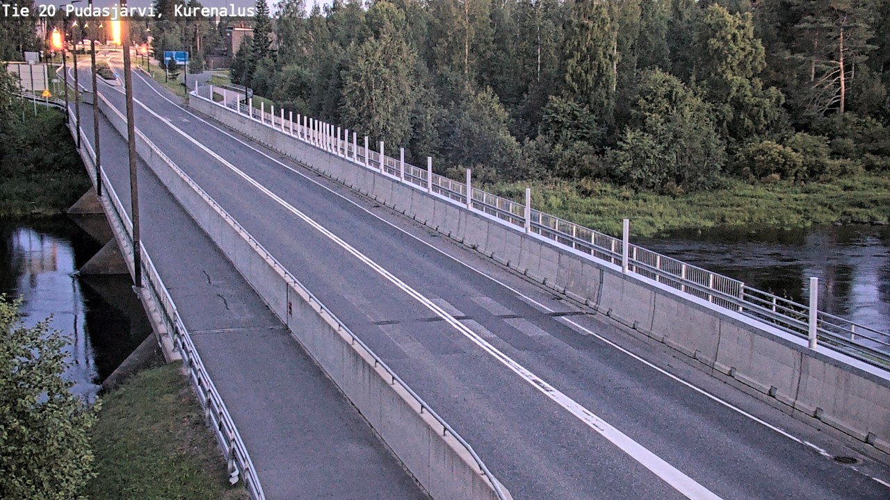 Weather Camera Image Road 20 Pudasjärvi, Kurenalus, Pudasjärvi, Pohjois-Pohjanmaa