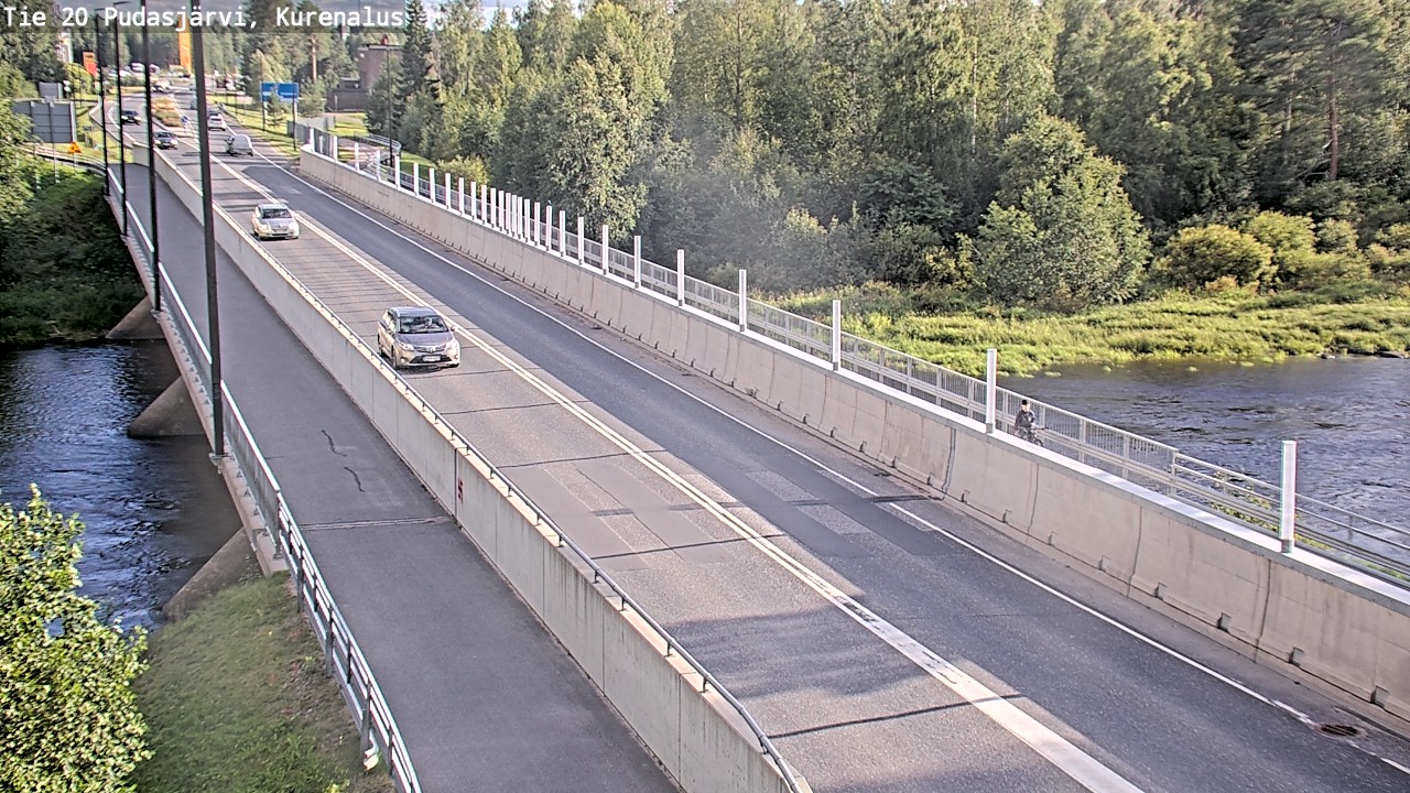 Weather Camera Image Road 20 Pudasjärvi, Kurenalus, Pudasjärvi, Pohjois-Pohjanmaa