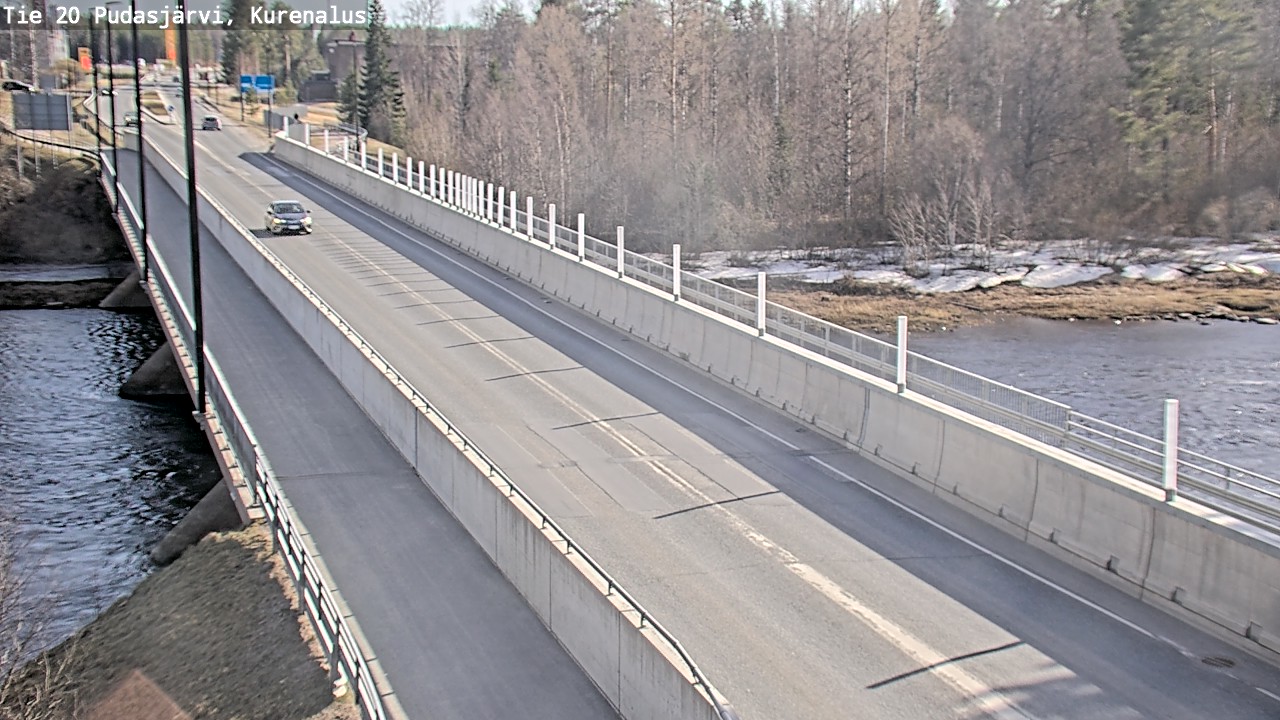 Weather Camera Image Road 20 Pudasjärvi, Kurenalus, Pudasjärvi, Pohjois-Pohjanmaa
