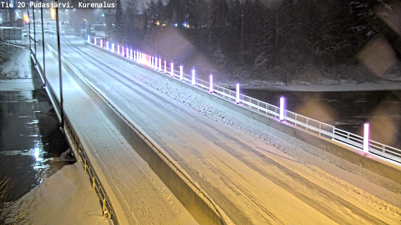 Weather Camera Image Väg 20Pudasjärvi, Kurenalus, Pudasjärvi, Pohjois-Pohjanmaa