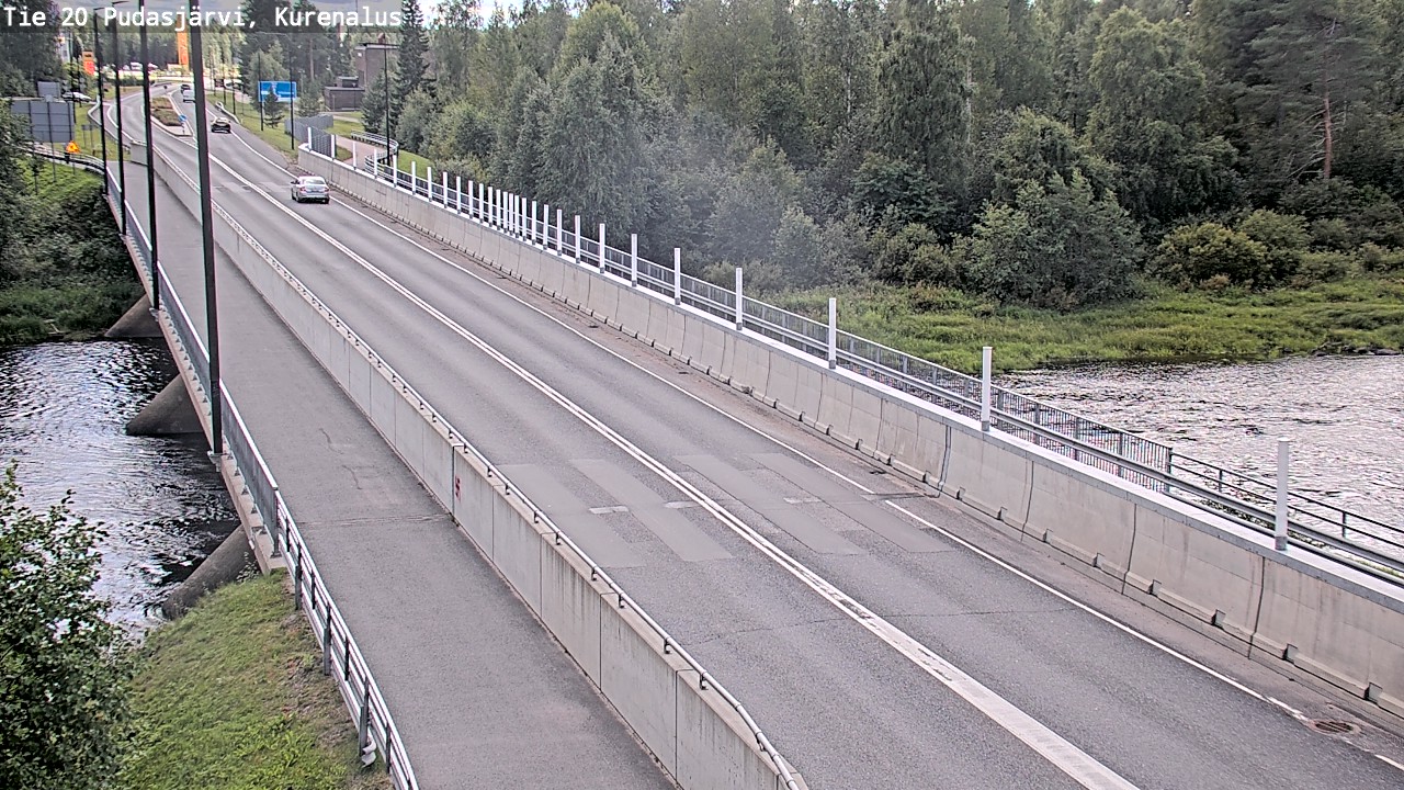 Weather Camera Image Road 20 Pudasjärvi, Kurenalus, Pudasjärvi, Pohjois-Pohjanmaa
