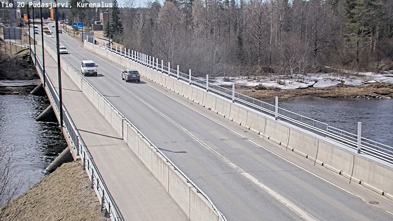 Weather Camera Image Road 20 Pudasjärvi, Kurenalus, Pudasjärvi, Pohjois-Pohjanmaa