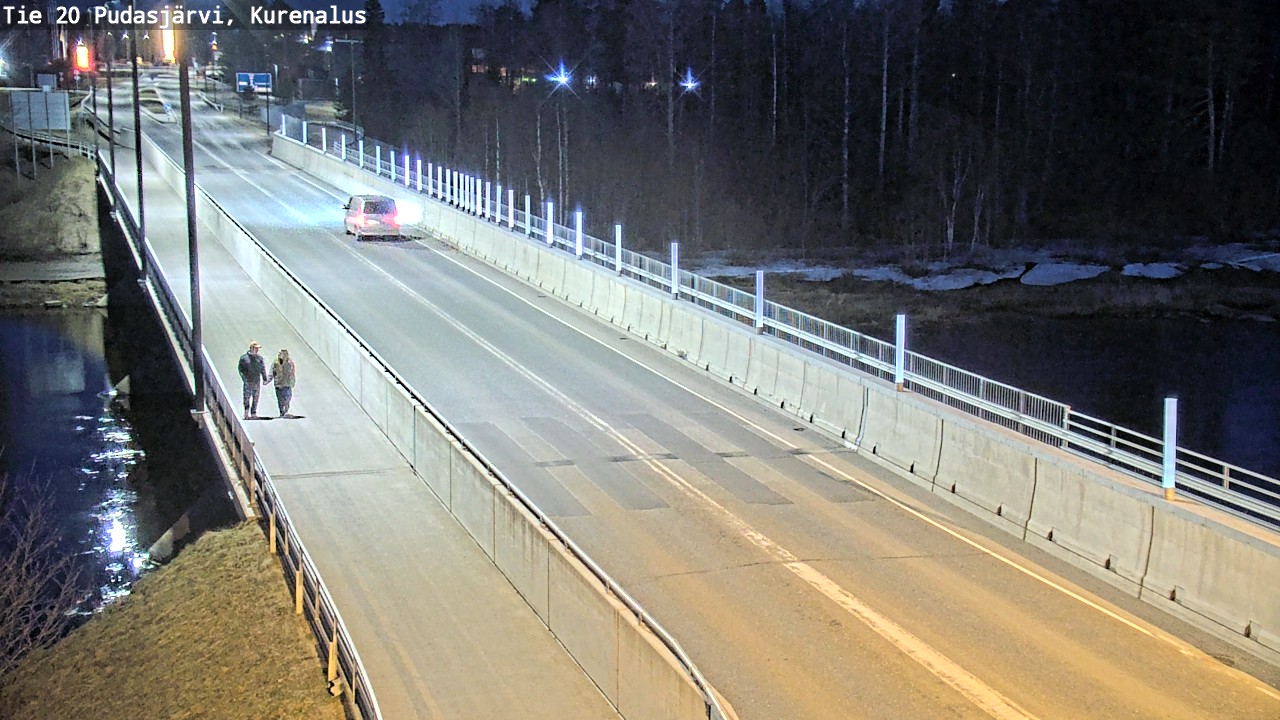 Weather Camera Image Road 20 Pudasjärvi, Kurenalus, Pudasjärvi, Pohjois-Pohjanmaa