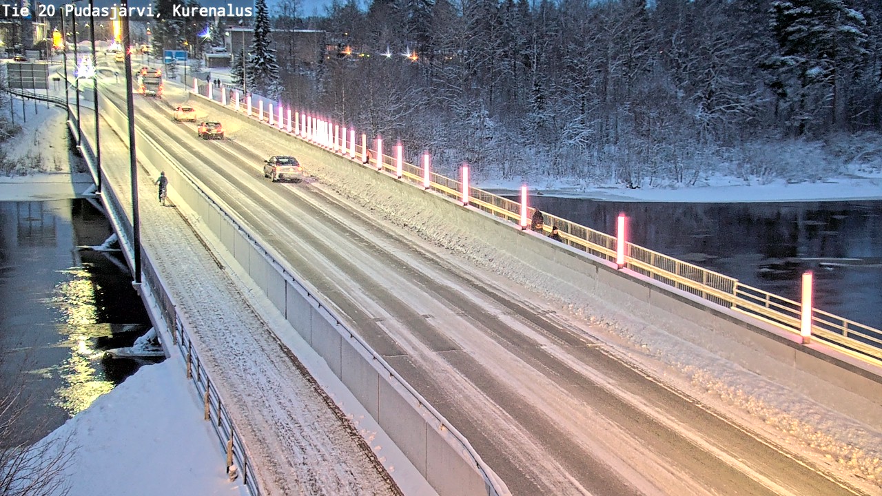 Weather Camera Image Väg 20Pudasjärvi, Kurenalus, Pudasjärvi, Pohjois-Pohjanmaa