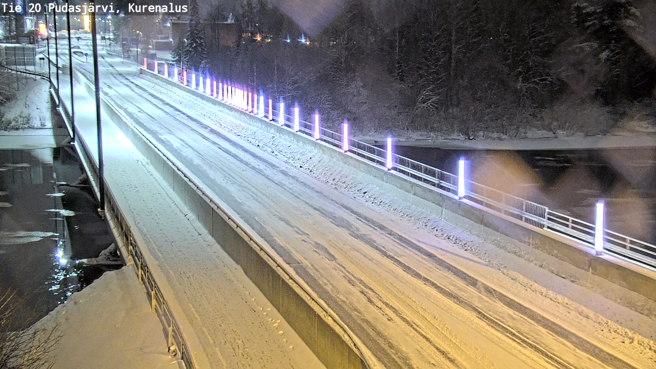 Weather Camera Image Väg 20Pudasjärvi, Kurenalus, Pudasjärvi, Pohjois-Pohjanmaa