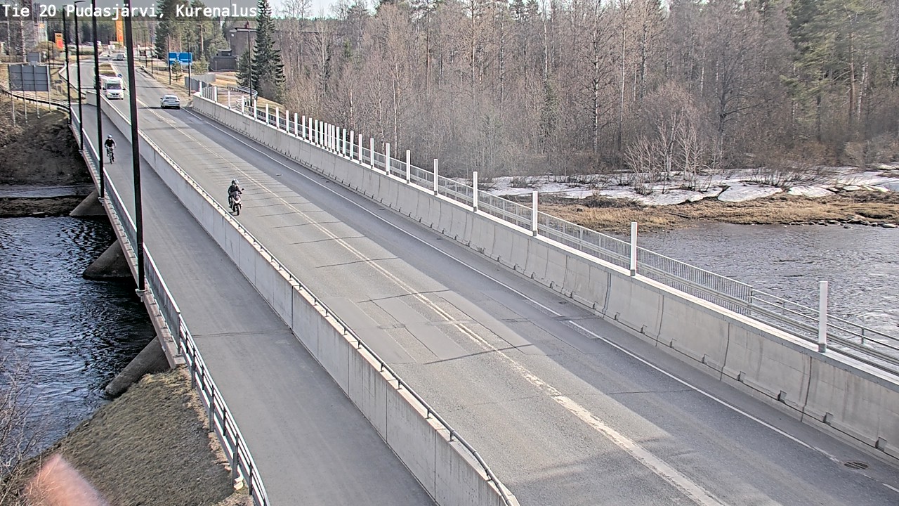 Weather Camera Image Road 20 Pudasjärvi, Kurenalus, Pudasjärvi, Pohjois-Pohjanmaa
