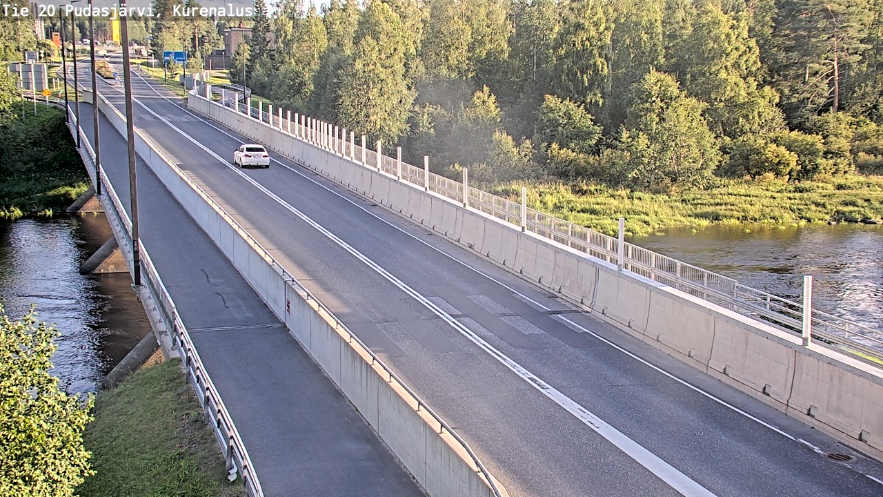 Weather Camera Image Road 20 Pudasjärvi, Kurenalus, Pudasjärvi, Pohjois-Pohjanmaa